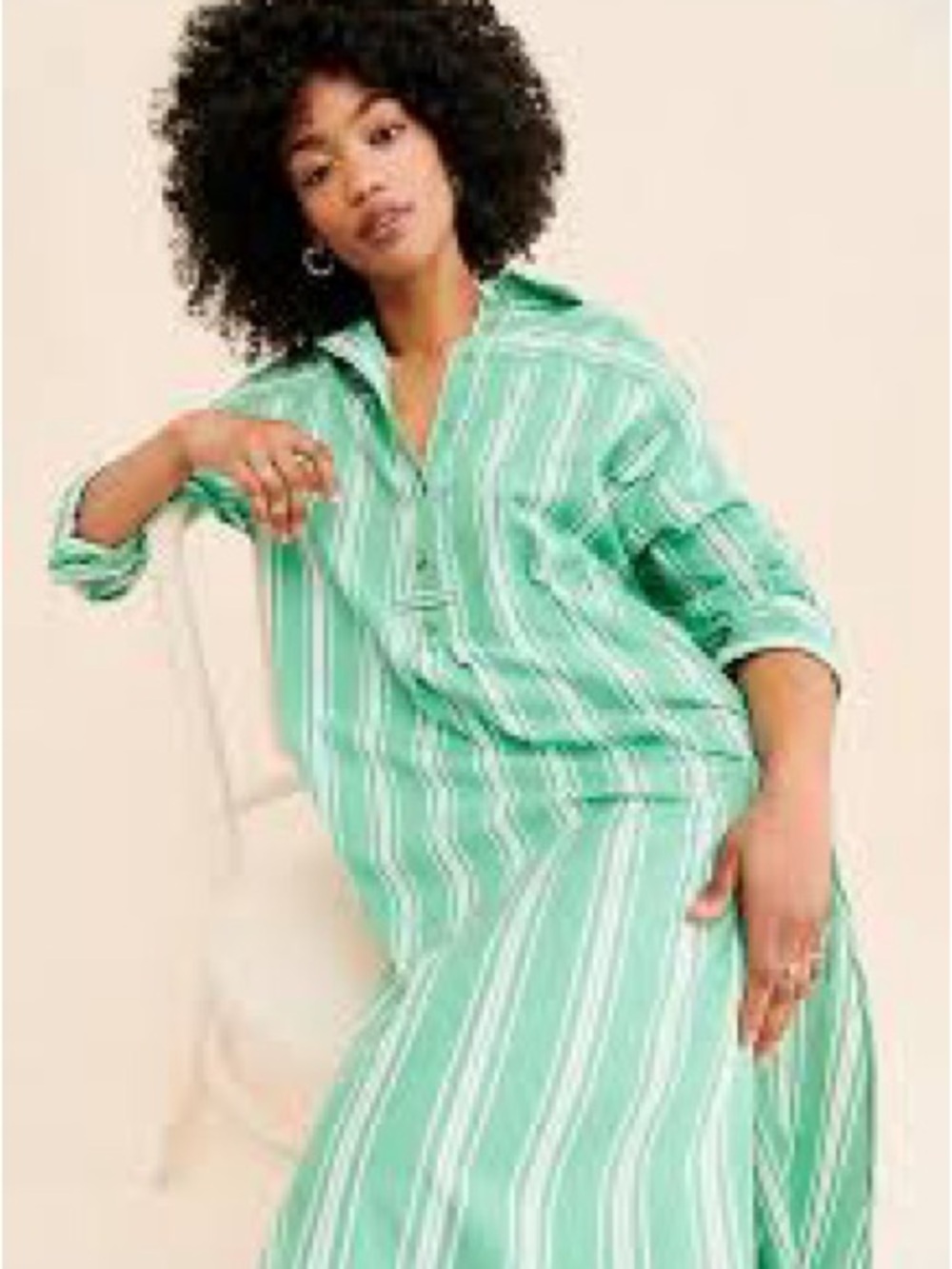 NWOT Anthropologie Shirt Dress Size 2X - Picture 4 of 6